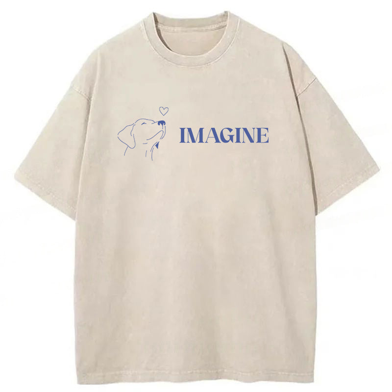 Imagine If We Loved Each Other Washed Unisex Tee