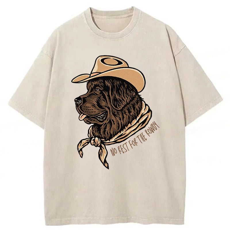 No Rest For The Rowdy Washed Unisex Tee