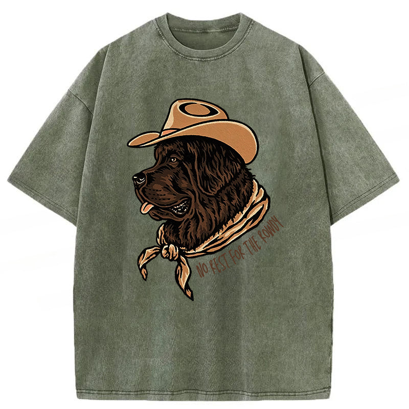 No Rest For The Rowdy Washed Unisex Tee