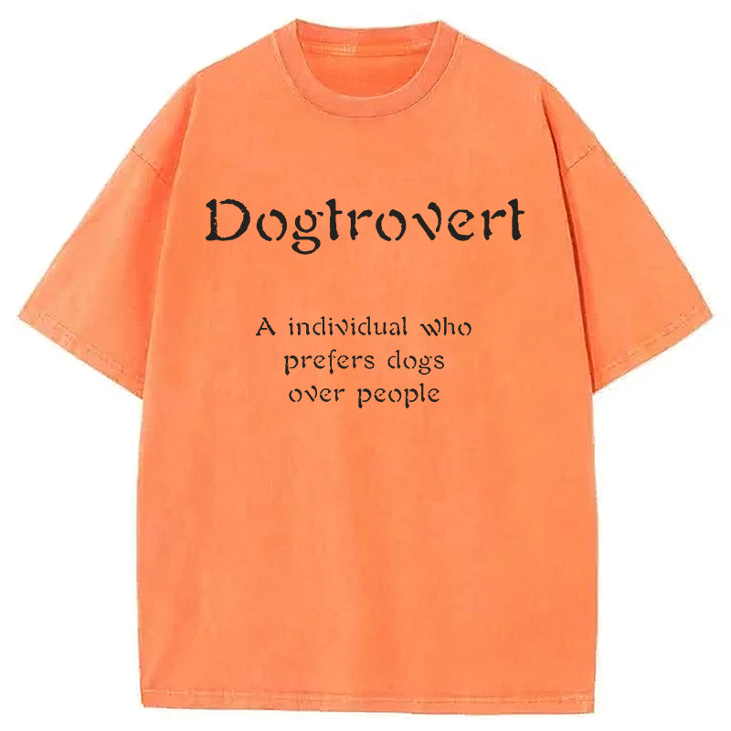 Dogtrovert Washed Unisex Tee