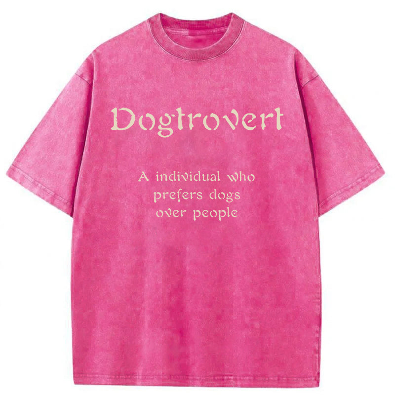 Dogtrovert Washed Unisex Tee