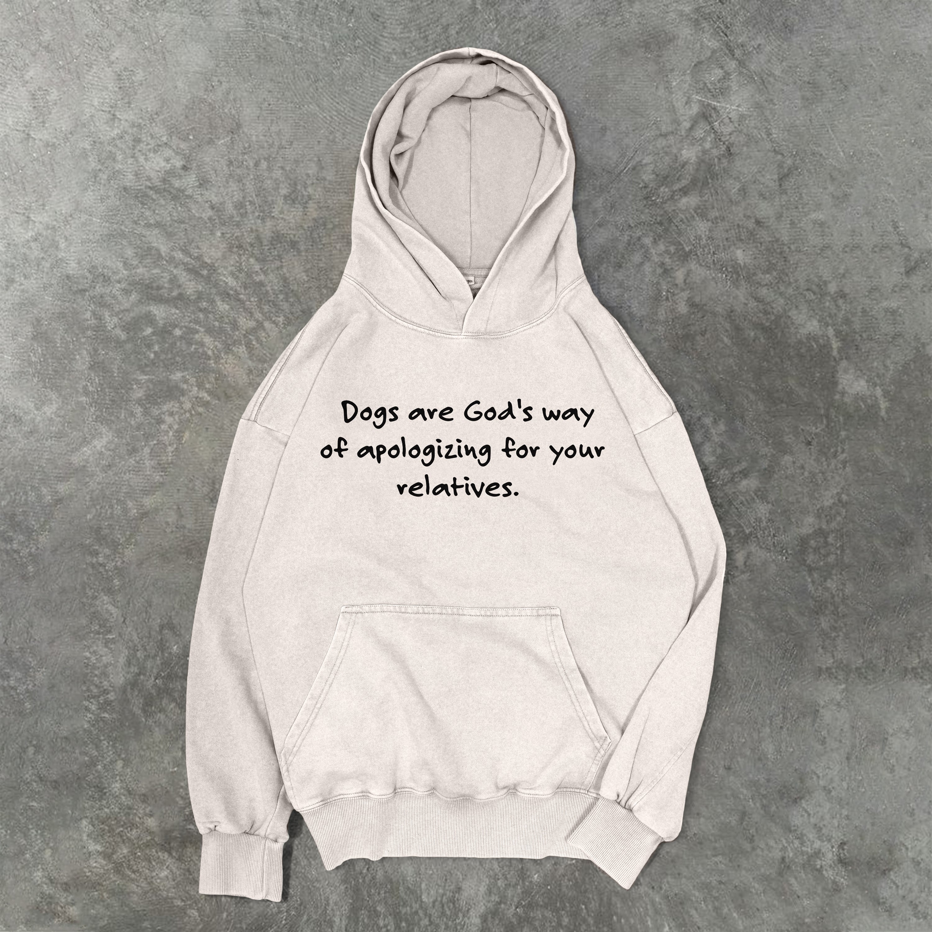 Dogs Are God's Way Washed Unisex Hoodie