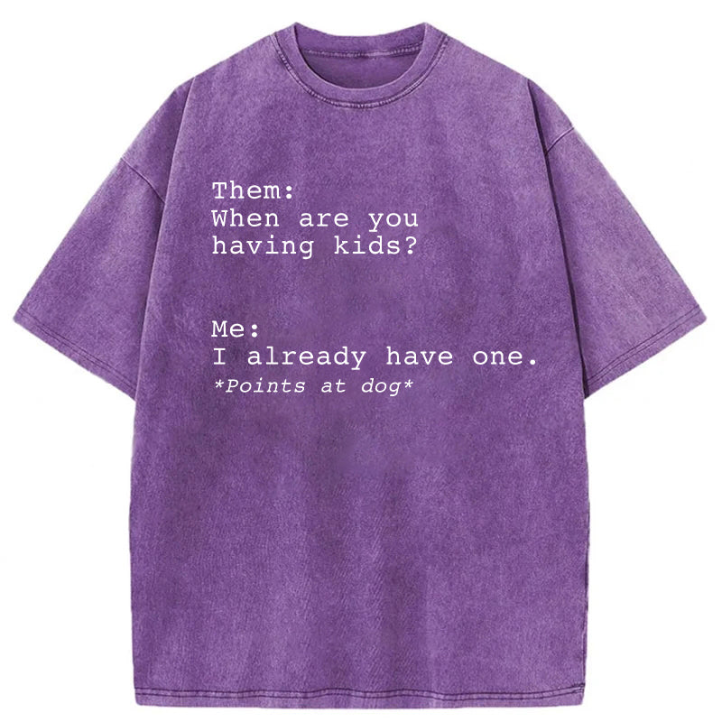 I Already Have One Washed Unisex Tee