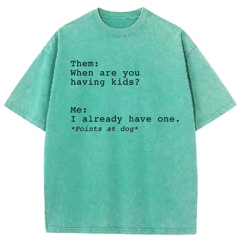 I Already Have One Washed Unisex Tee