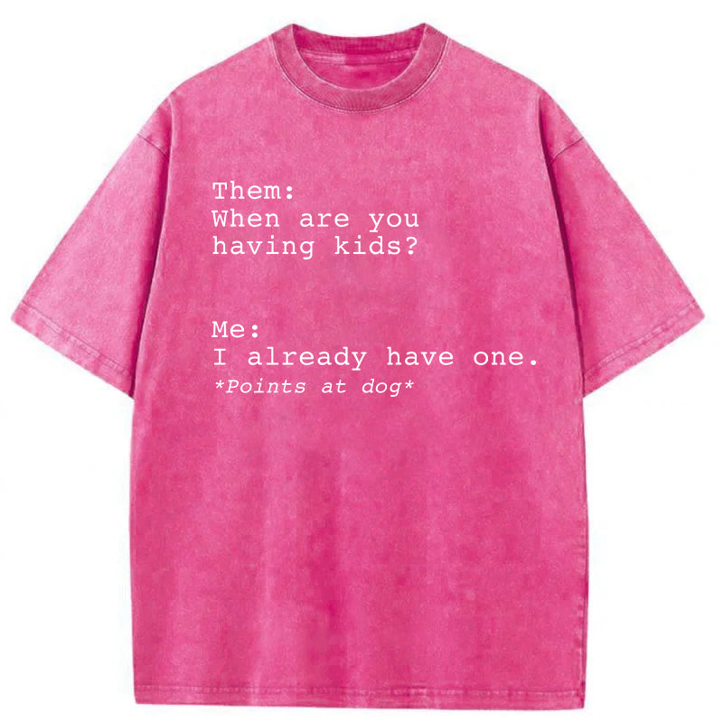 I Already Have One Washed Unisex Tee