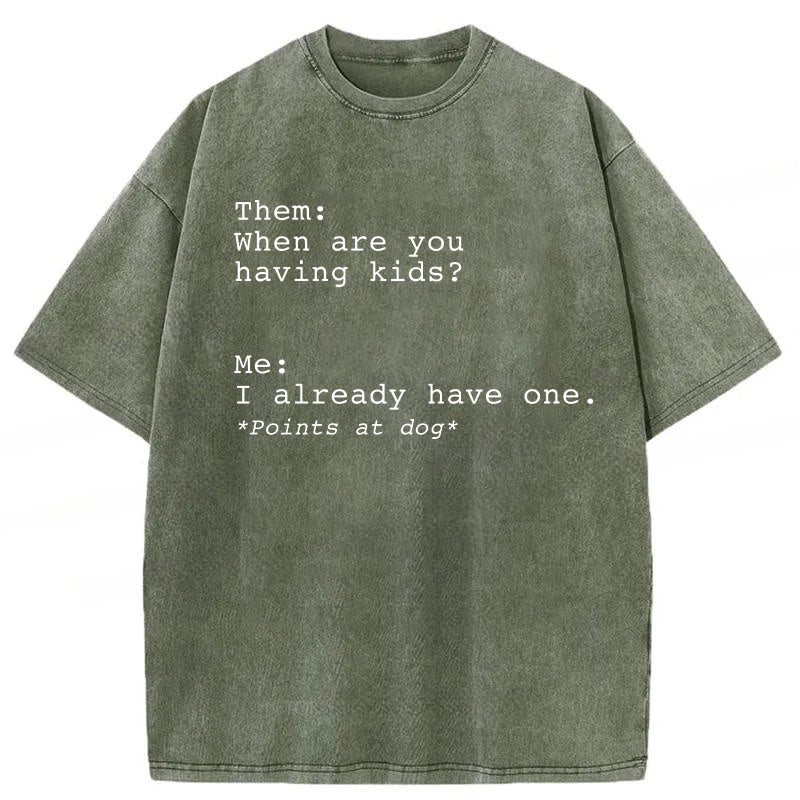 I Already Have One Washed Unisex Tee