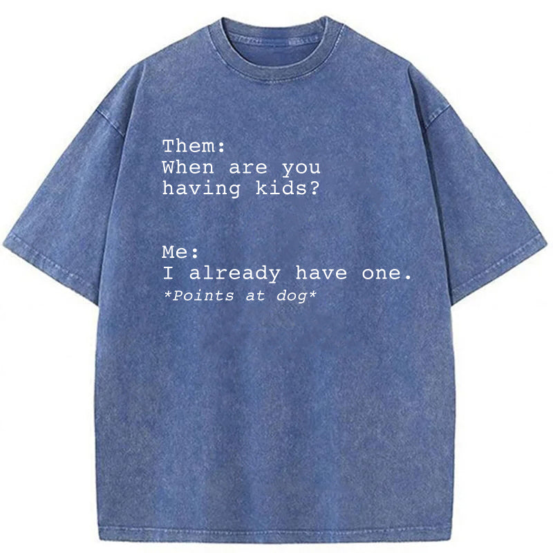 I Already Have One Washed Unisex Tee