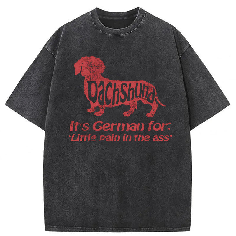 Dachshund Washed Unisex Tee