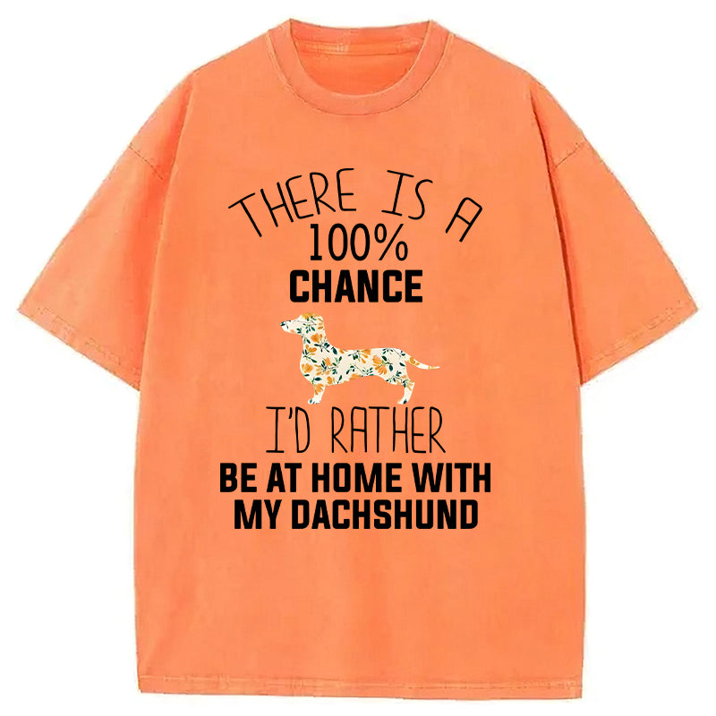There Is A 100% Chance Washed Unisex Tee
