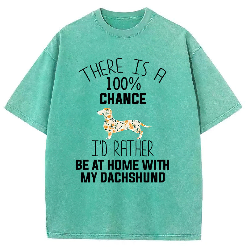 There Is A 100% Chance Washed Unisex Tee