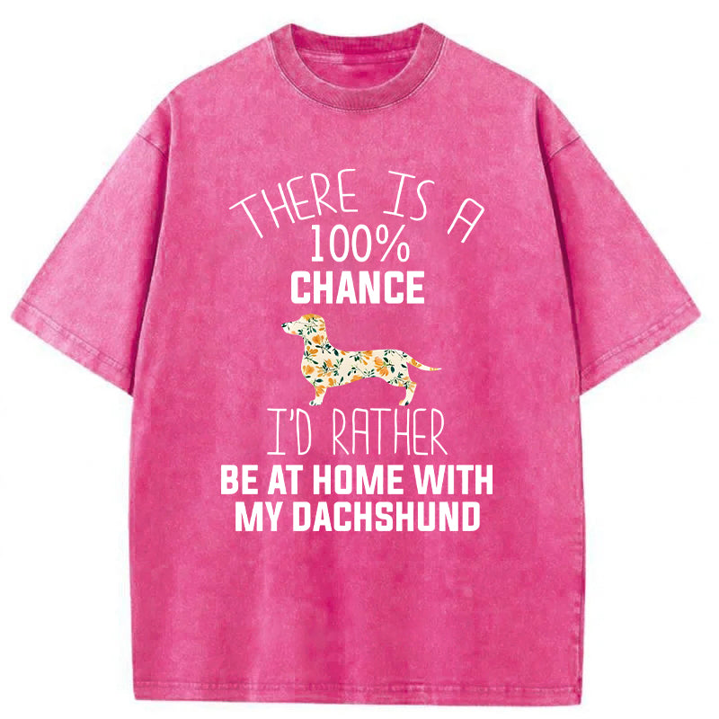 There Is A 100% Chance Washed Unisex Tee