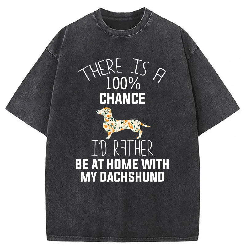 There Is A 100% Chance Washed Unisex Tee