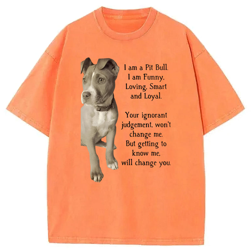 I Am A Pit Bull Washed Unisex Tee