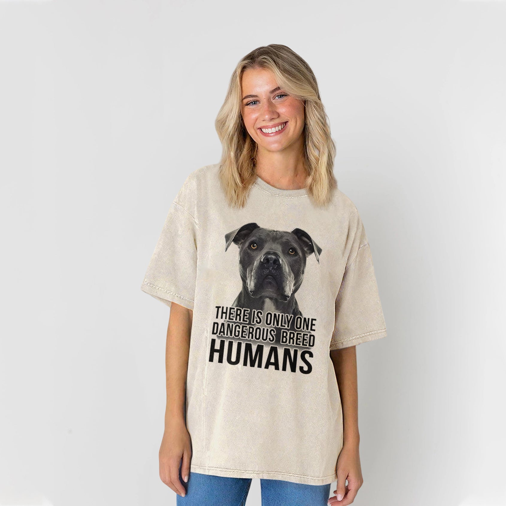 There Is Only One Dangerous Breed Washed Unisex Tee