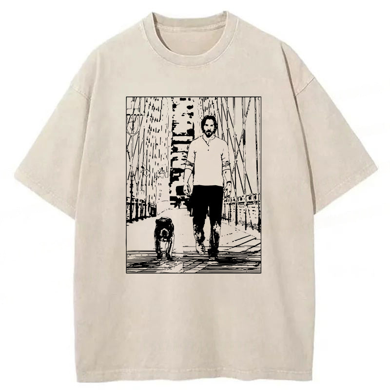 John Wick (Bridge) Washed Unisex Tee