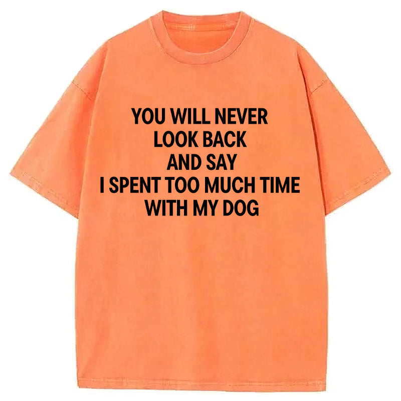You Will Never Look Back Washed Unisex Tee