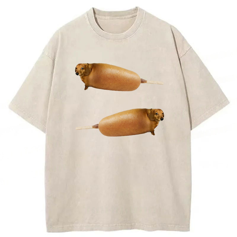 Corndogs Washed Unisex Tee