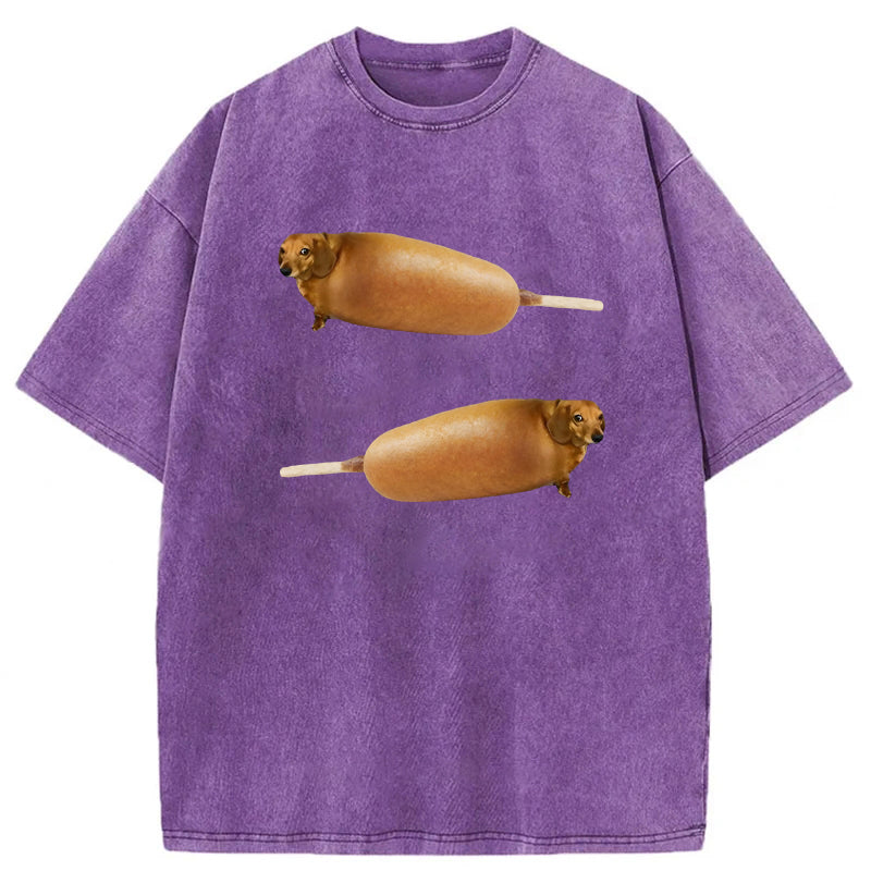 Corndogs Washed Unisex Tee