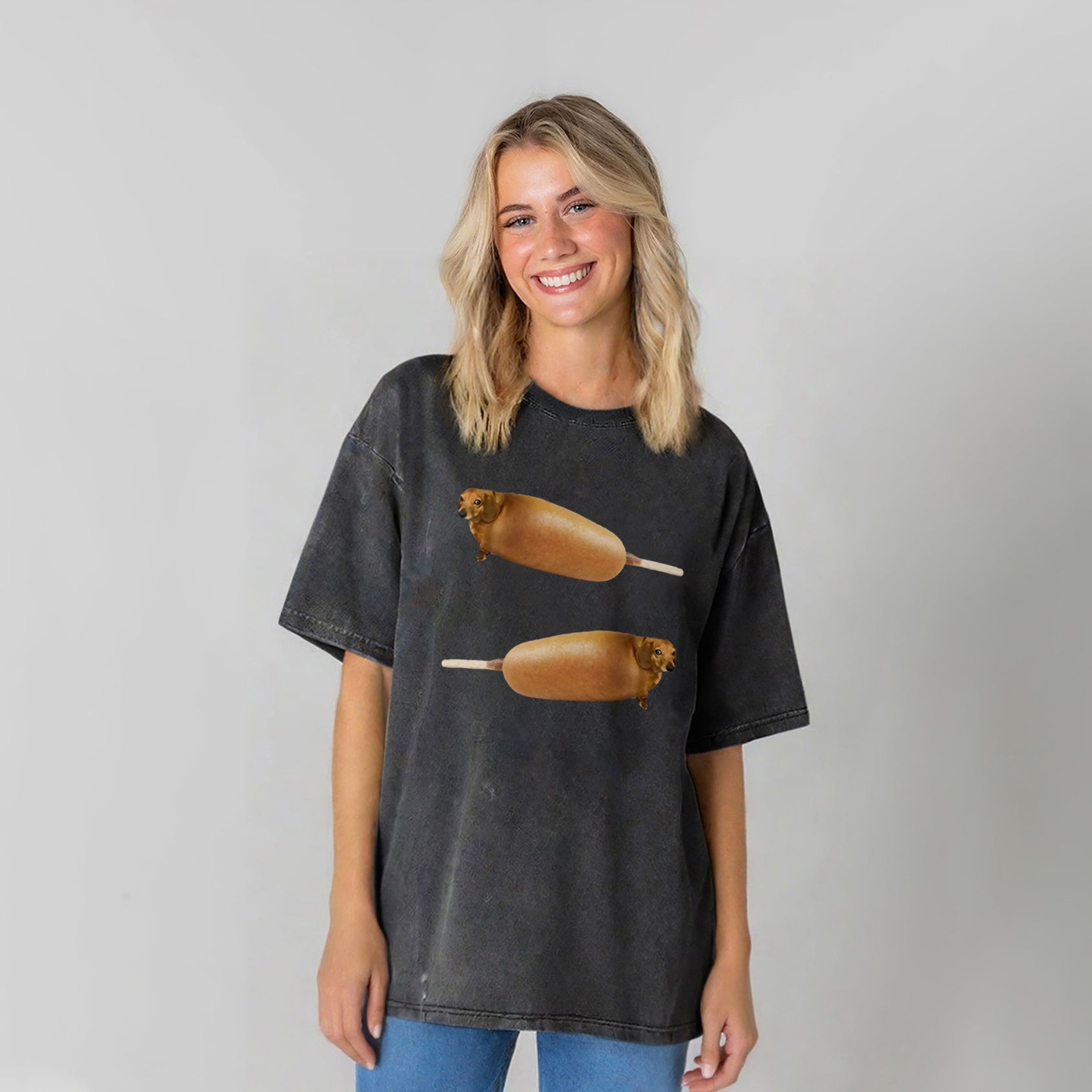 Corndogs Washed Unisex Tee