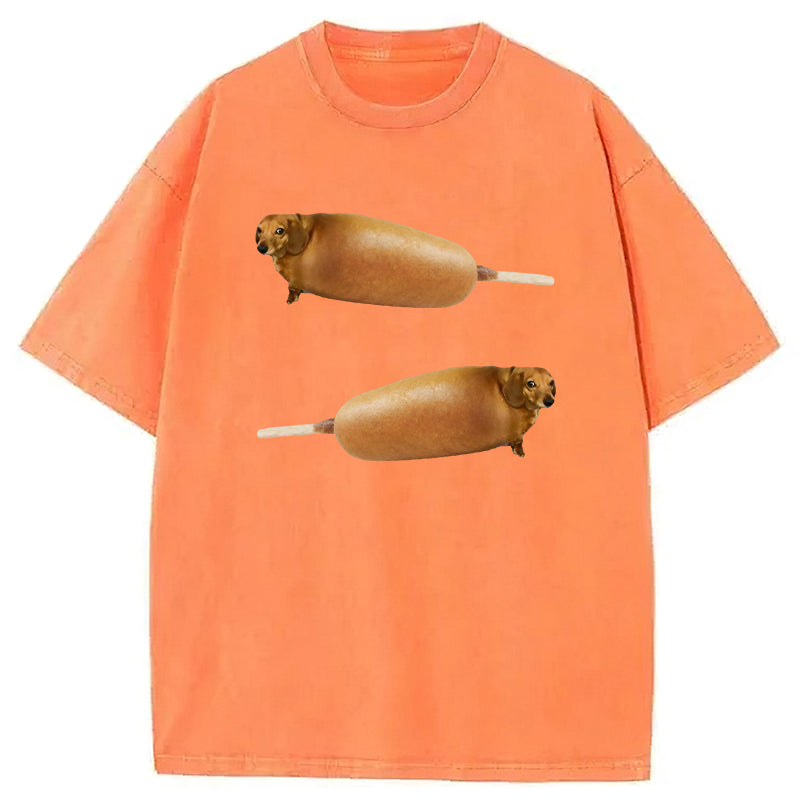 Corndogs Washed Unisex Tee