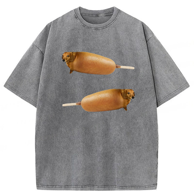 Corndogs Washed Unisex Tee
