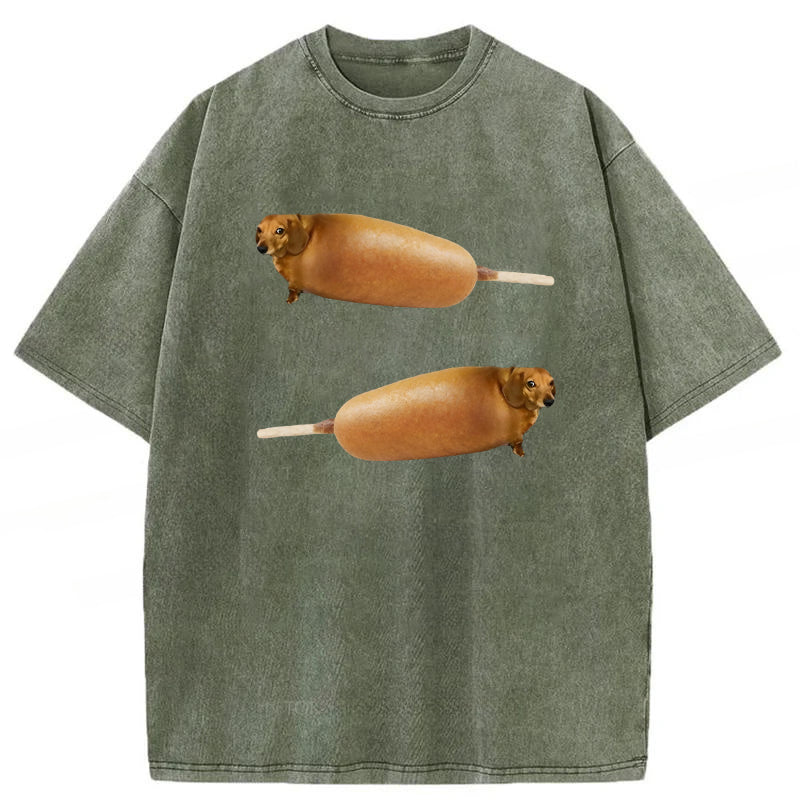 Corndogs Washed Unisex Tee