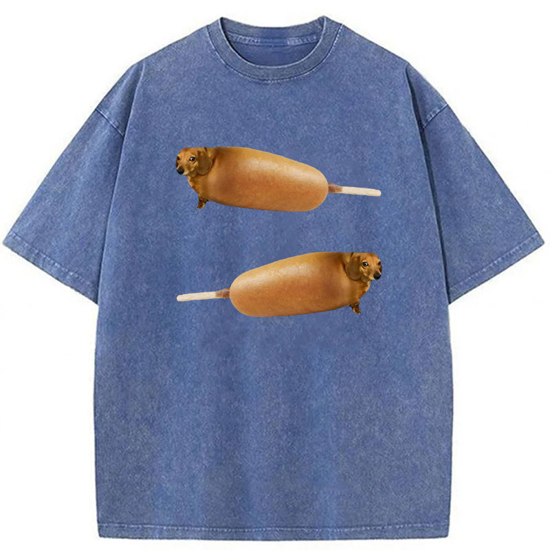 Corndogs Washed Unisex Tee