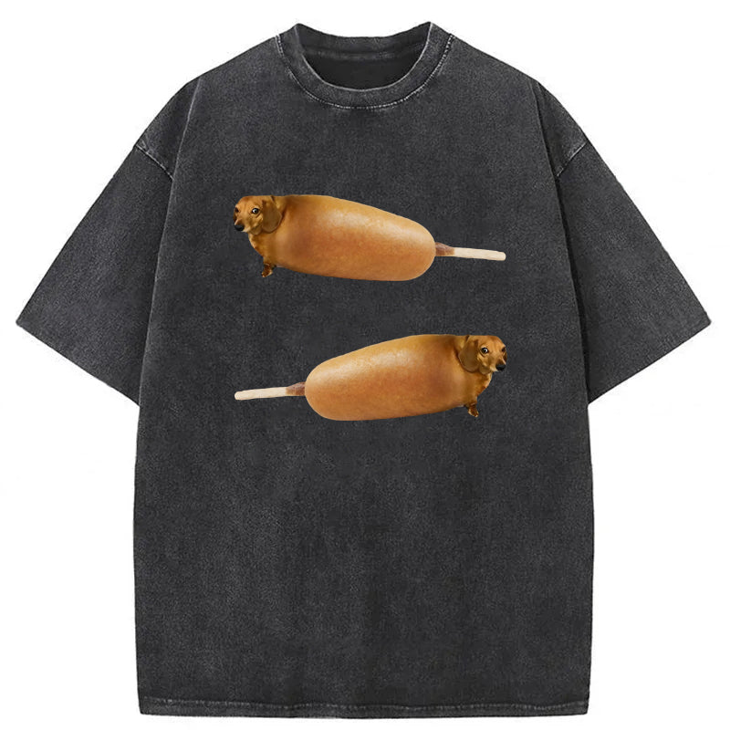 Corndogs Washed Unisex Tee