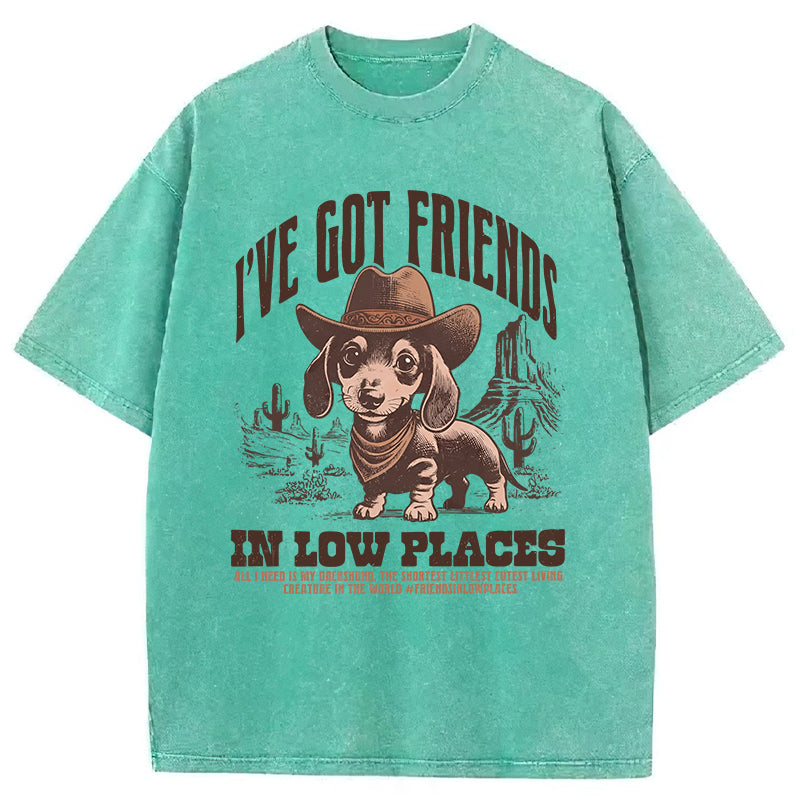 Got Friends In Low Places Washed Unisex Tee