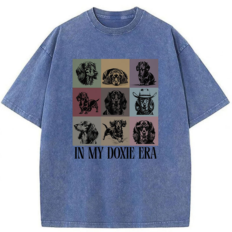 In My Doxie Era Washed Unisex Tee