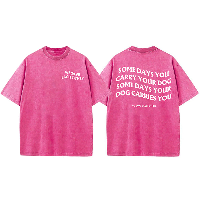 We Save Each Other Washed Unisex Tee