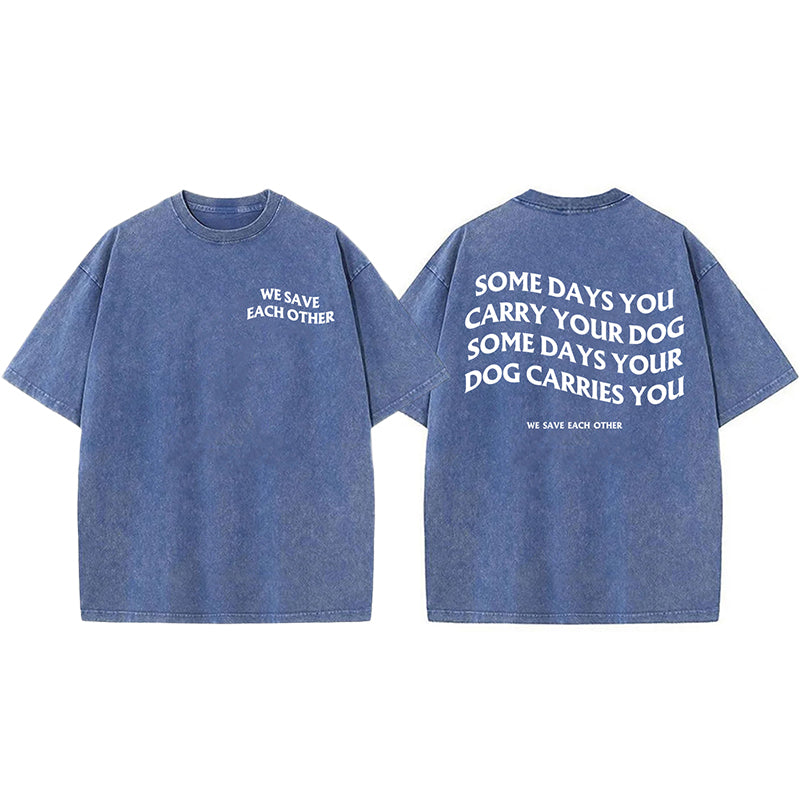 We Save Each Other Washed Unisex Tee