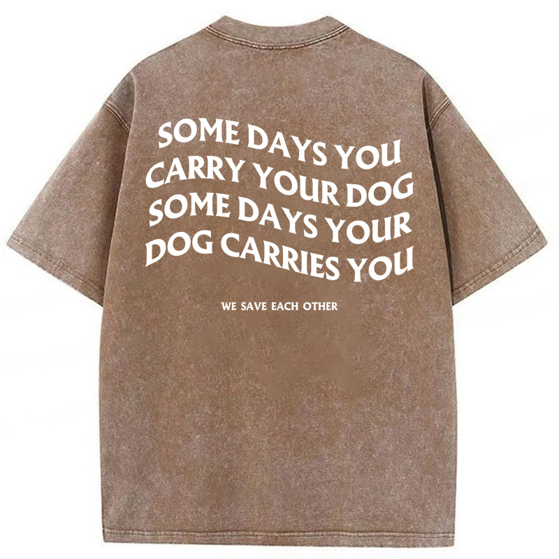 We Save Each Other Washed Unisex Tee