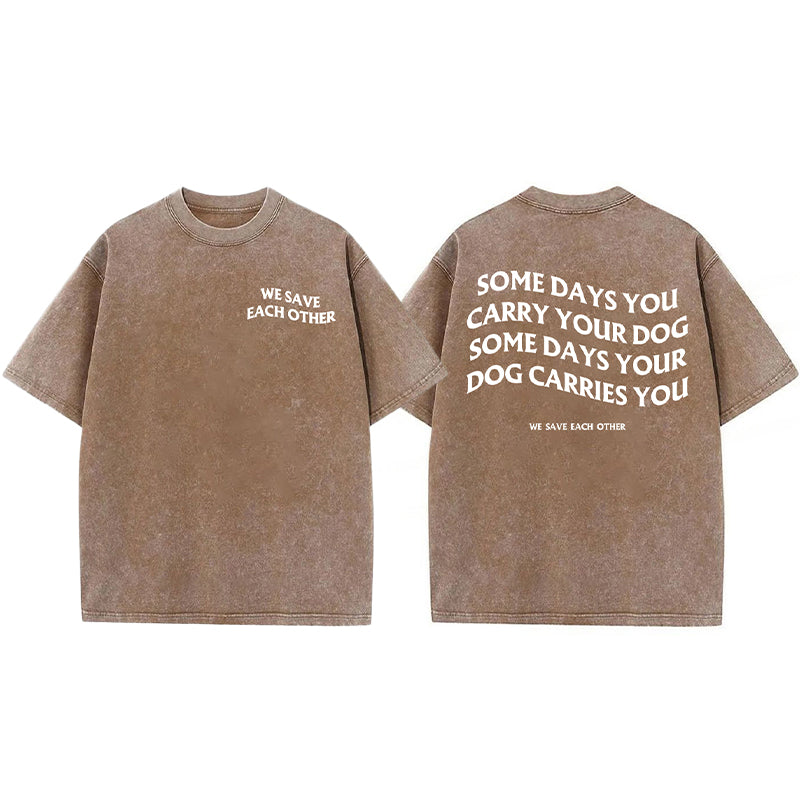 We Save Each Other Washed Unisex Tee