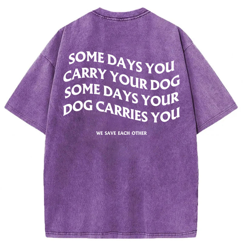 We Save Each Other Washed Unisex Tee