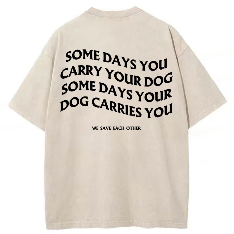 We Save Each Other Washed Unisex Tee