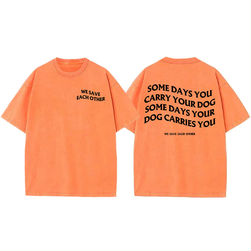 We Save Each Other Washed Unisex Tee