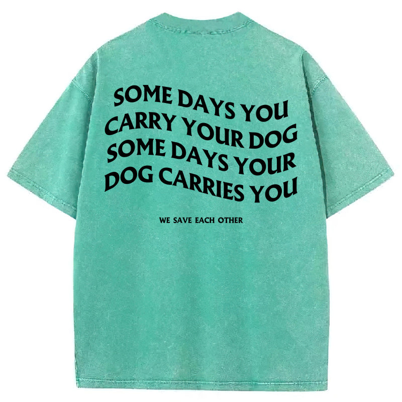 We Save Each Other Washed Unisex Tee
