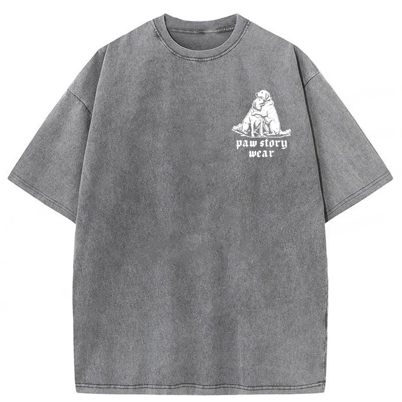 Most Of My Smiles Are Because Of My Dog Washed Unisex Tee