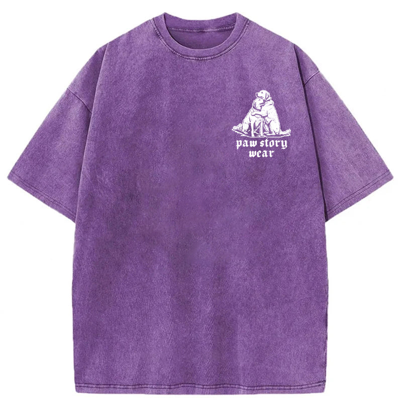 Most Of My Smiles Are Because Of My Dog Washed Unisex Tee