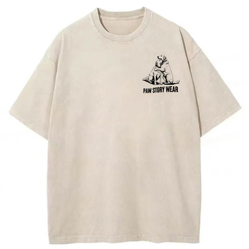 A Long Walk With Your Dog Is All The Therapy You Need Washed Unisex Tee