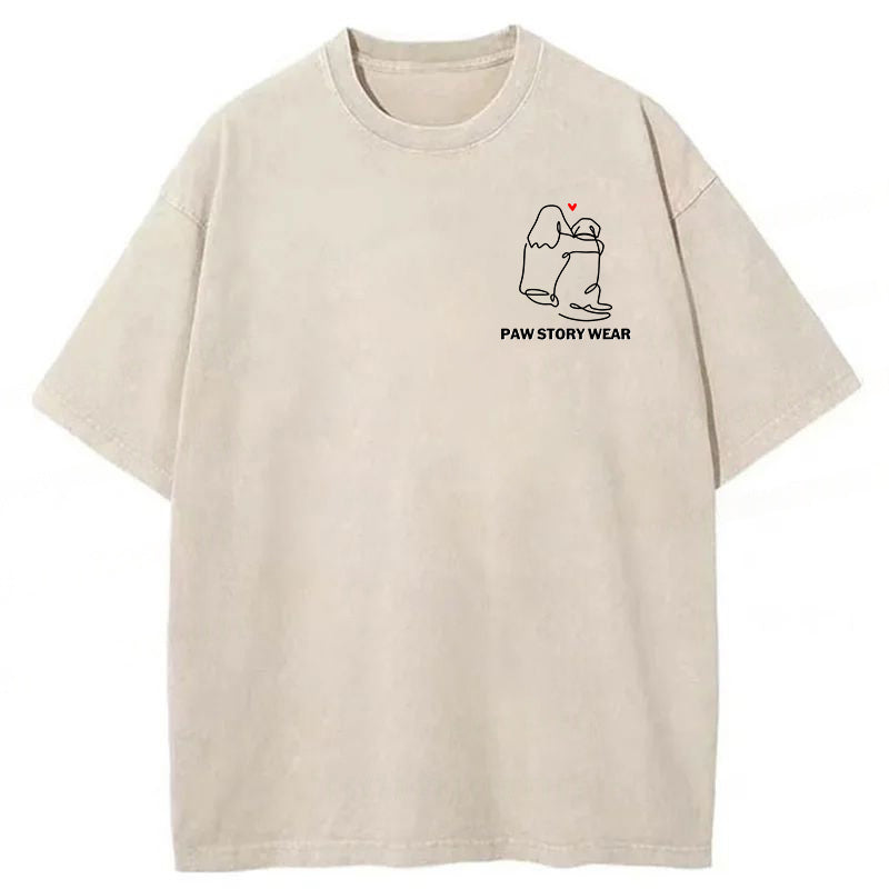 The Love Of My Dog Washed Unisex Tee