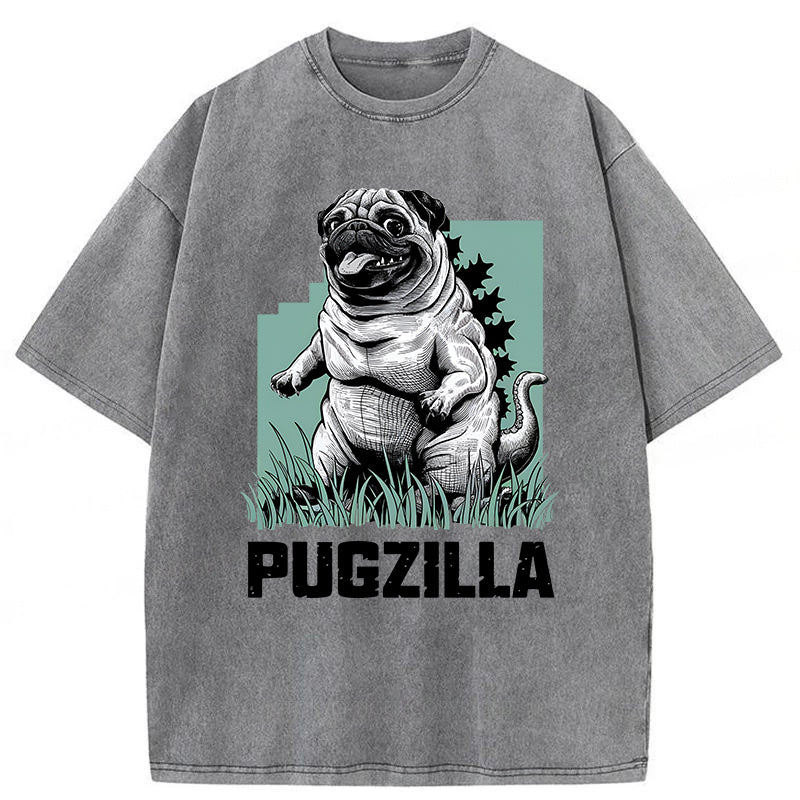 PUGZILLA Washed Unisex Tee