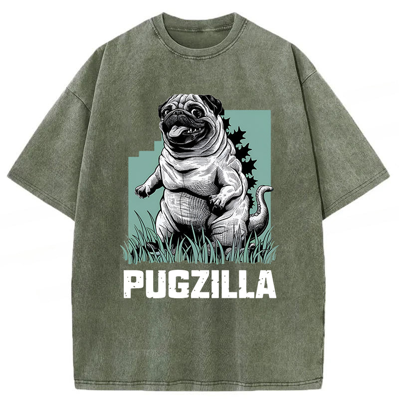 PUGZILLA Washed Unisex Tee