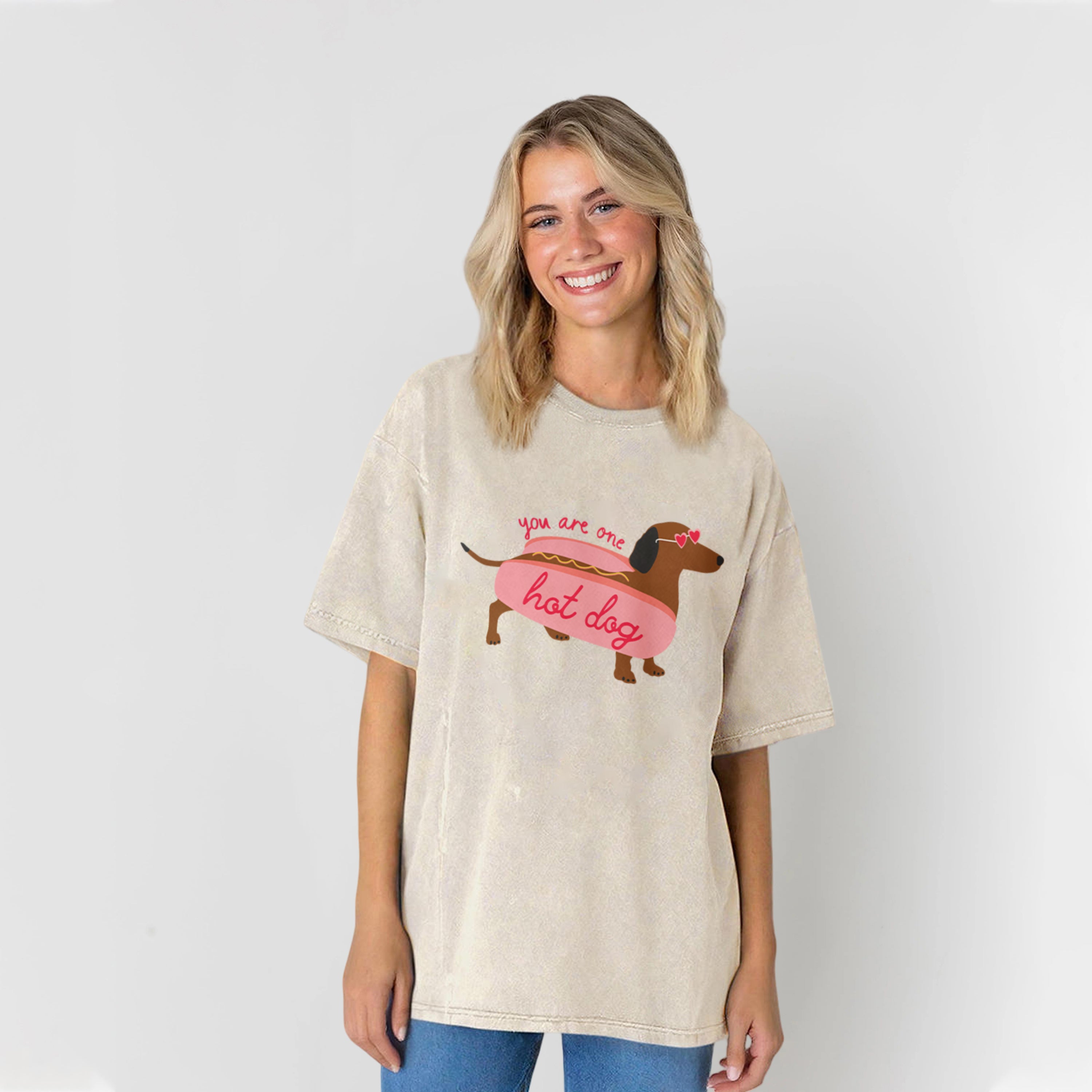 You Are One Hotdog Washed Unisex Tee