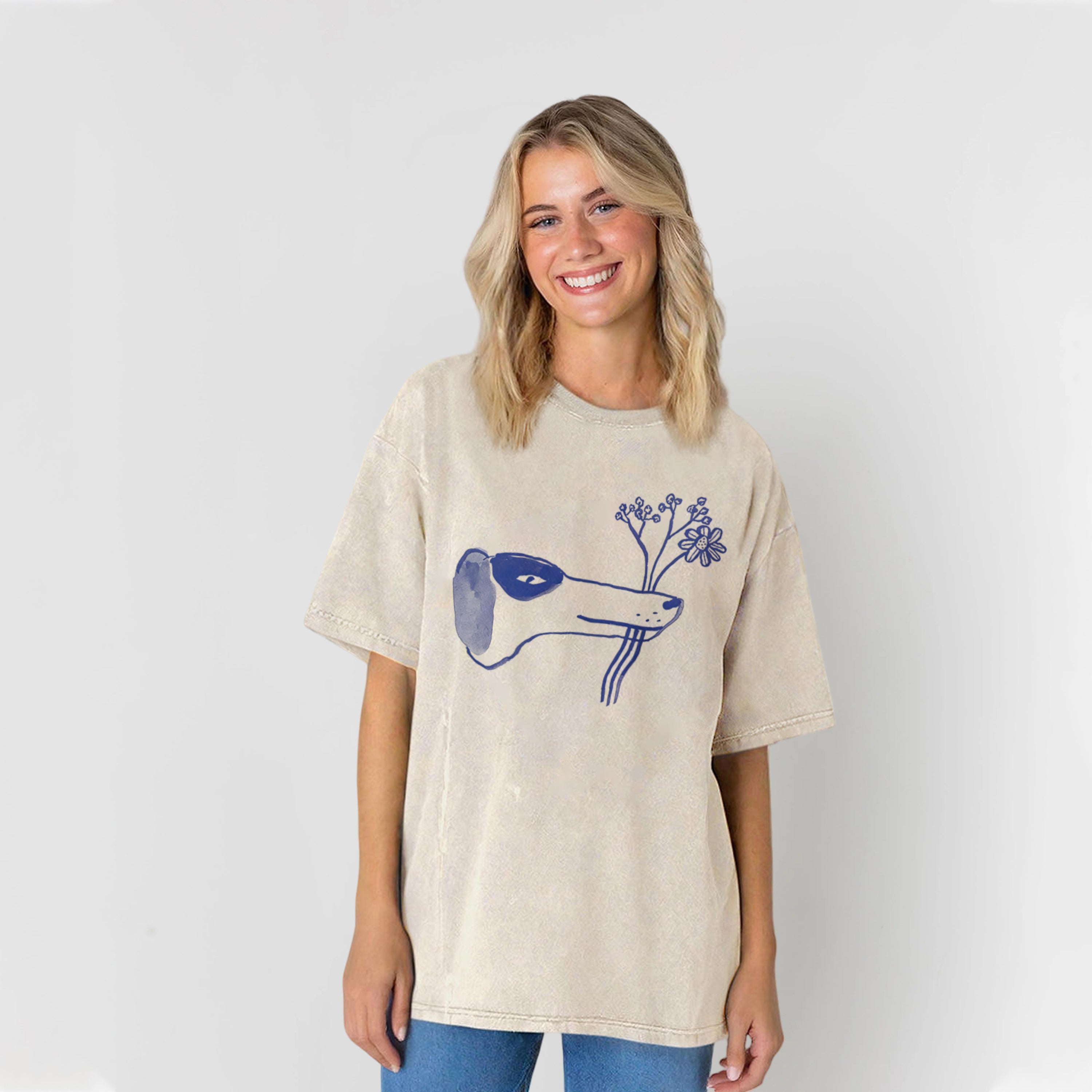 A Bouquet Of Flowers For You Washed Unisex Tee