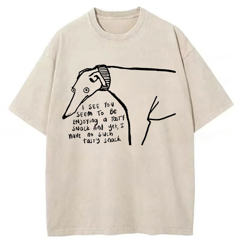 I Have No Such Tasty Snack Washed Unisex Tee
