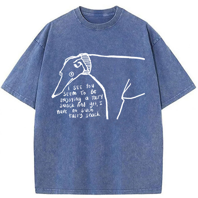 I Have No Such Tasty Snack Washed Unisex Tee