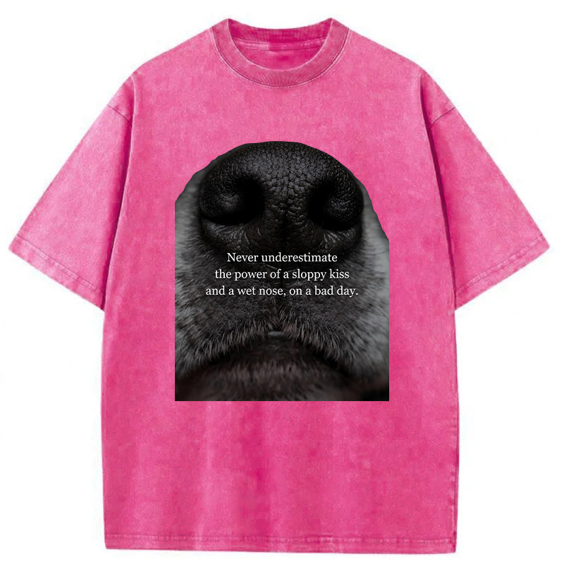 The Power Of A Sloppy Kiss Washed Unisex Tee