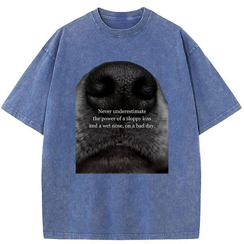 The Power Of A Sloppy Kiss Washed Unisex Tee